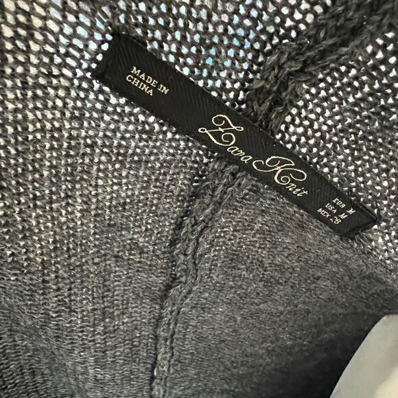 Zara knit open cardigan oversized grey size medium - Picture 2 of 10